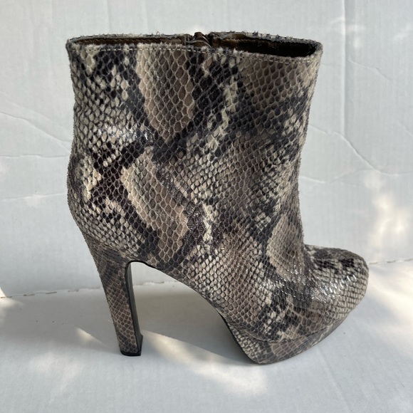 Heeled Snake Skin Booties - Picture 4 of 8